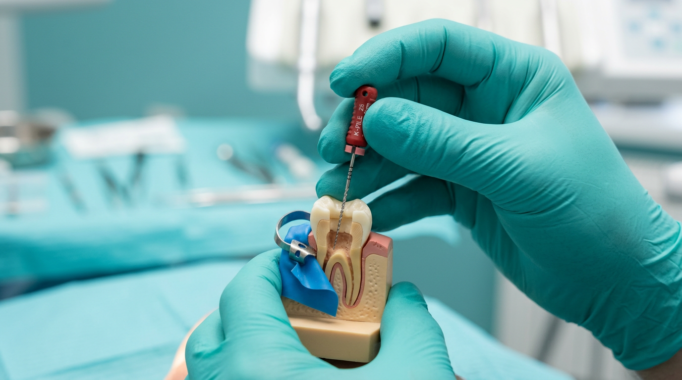 Root canal treatment clinical detail at painless dental clinic Islamabad
